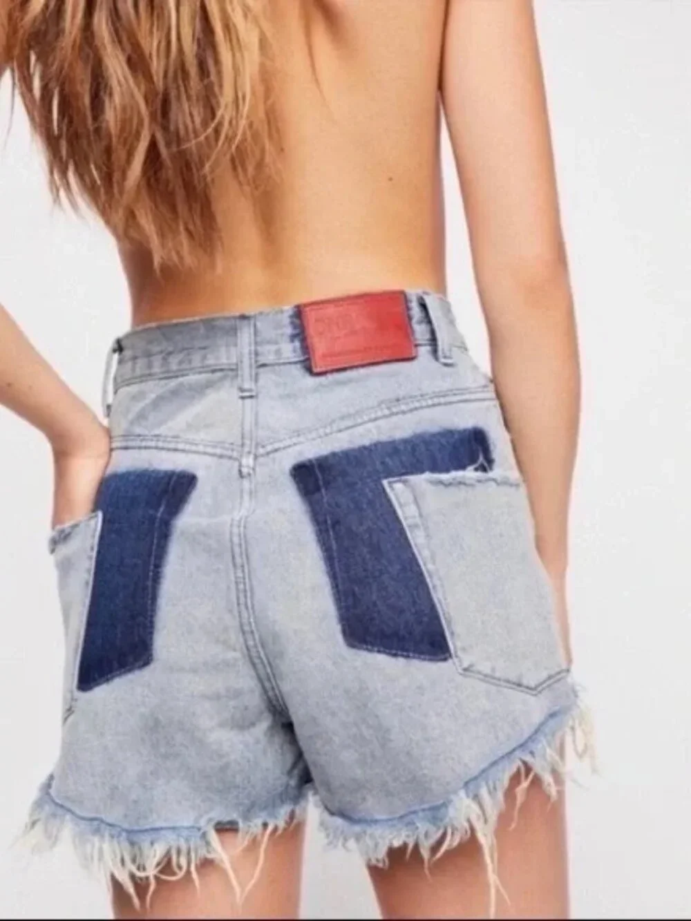 ONE by One Teaspoon X^x Shorts HIGH WAIST BONITA HIGH WAISTED SLIM FIT RAW Hem